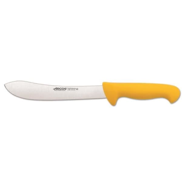Slaktkniv Arcos Color - Prof 292600 i Nitrum rostfritt stål och mangogul polypropen ergonomisk med blad av