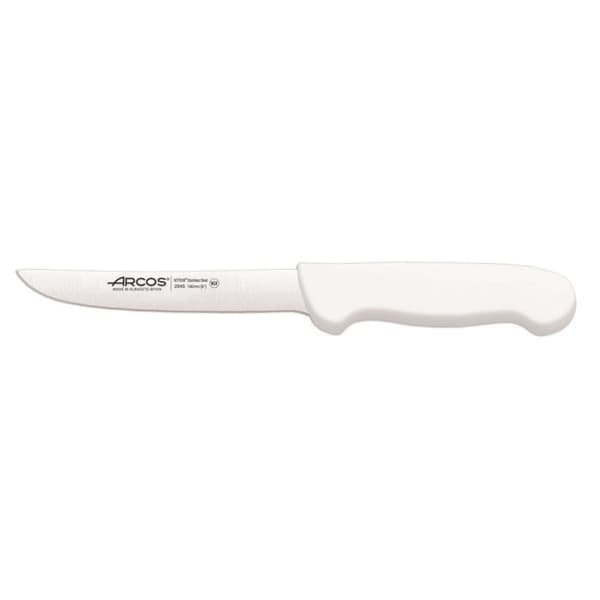 Urbeningskniv Arcos Color - Prof 294524 i Nitrum rostfritt stål och vit polypropen mango ergonomisk med blad på 16