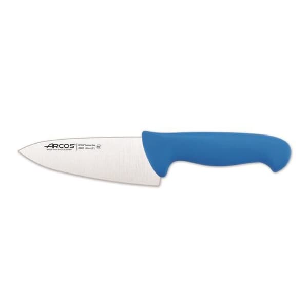 Kockkniv Arcos Color - Prof 292023 i Nitrum rostfritt stål och blå polypropen mango ergonomisk med 15 cm blad,