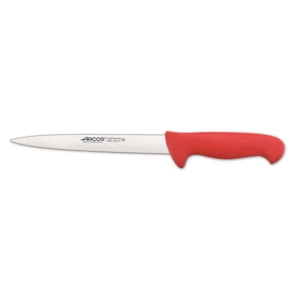 Filékniv Arcos Color - Prof 295222 i Nitrum rostfritt stål och mangoröd polypropen ergonomisk med 19 blad