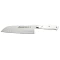 Miniatyrbild 1 av 5: Smidd Santoku kniv honeycomb blad 18cm Riviera White Arcos - Rostfritt stål - Skär