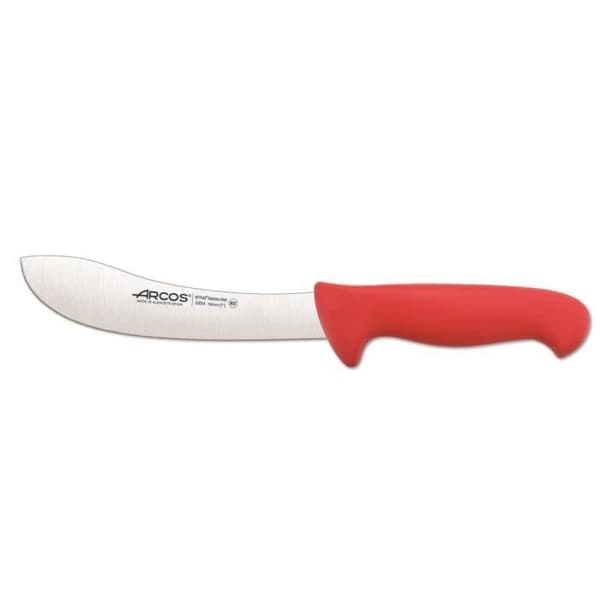 Arcos Color Skin Knife - Prof 295422 i Nitrum rostfritt stål och ergonomisk röd mango polypropen med 19 cm blad,