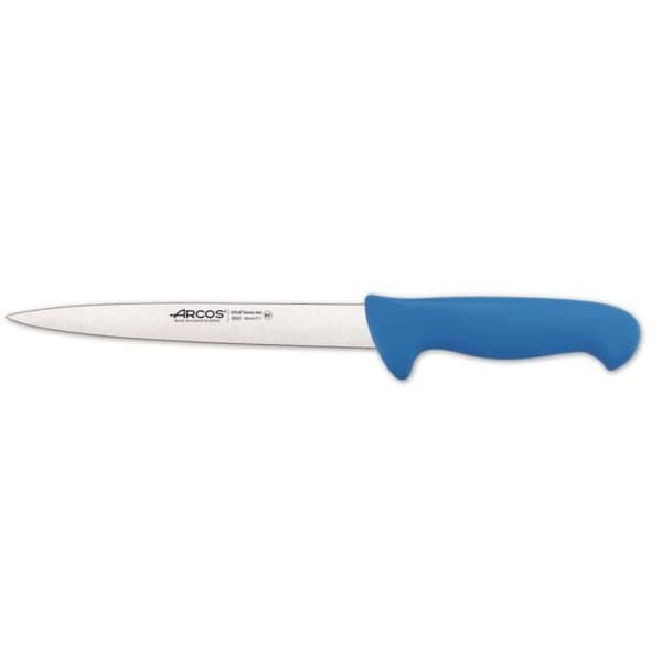 Arcos Color Filé Knife - Prof 295223 i Nitrum rostfritt stål och blå polypropen mango ergonomisk med 19 cm blad,