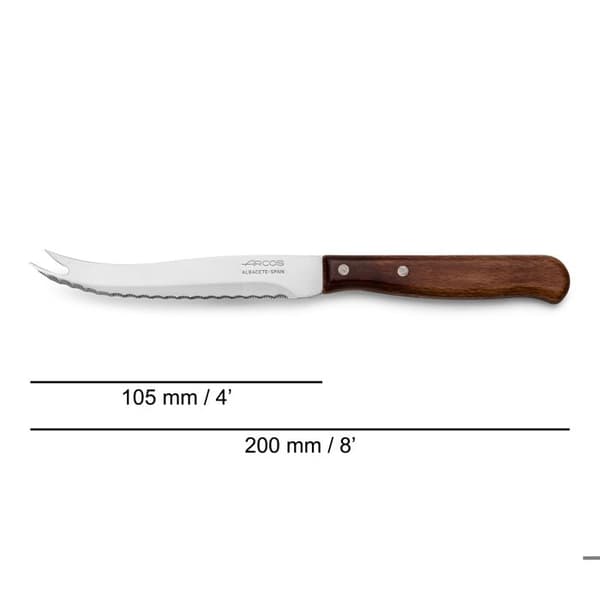 Arcos Latina 102500 ostkniv i rostfritt stål Nitrum och mango i komprimerat trä med 10,5 cm blad i låda.