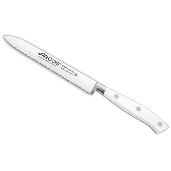 Arcos Riviera Vit timjankniv 232024 från Nitrum Steel, med polyoxymethylene Mango och 13 cm blad i fodral.