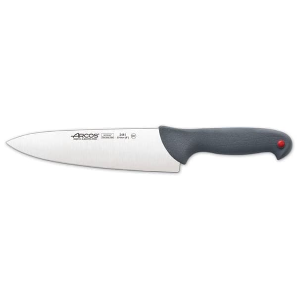 Kockkniv - ARCOS - Color Prof - 20 cm blad i rostfritt stål - Ergonomiskt polypropenhandtag