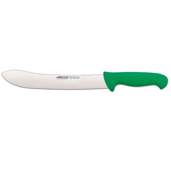 Slaktkniv Arcos Color - Prof 292721 i Nitrum rostfritt stål och mangogrön polypropen ergonomisk med blad på 25
