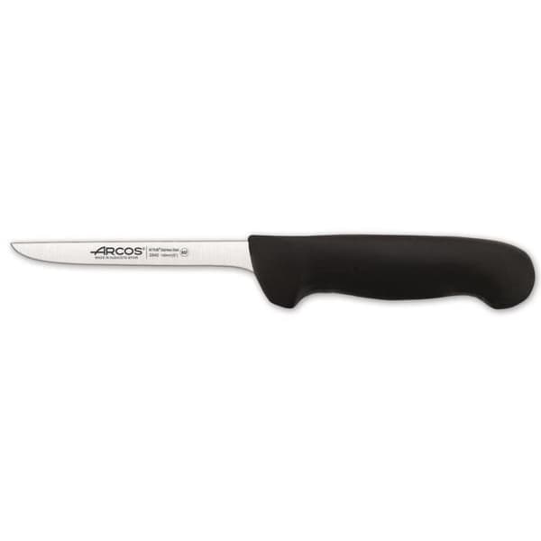 Arcos Color urbeningskniv - Prof 294025 i rostfritt stål Nitrum och mango ergonomiskt blad i svart polypropen och blad