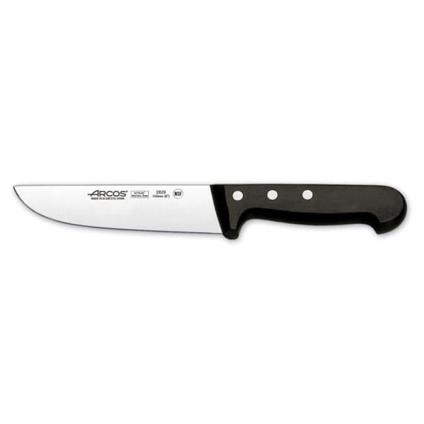Universal svart handtag Rostfritt stål blad slaktkniv-15cm