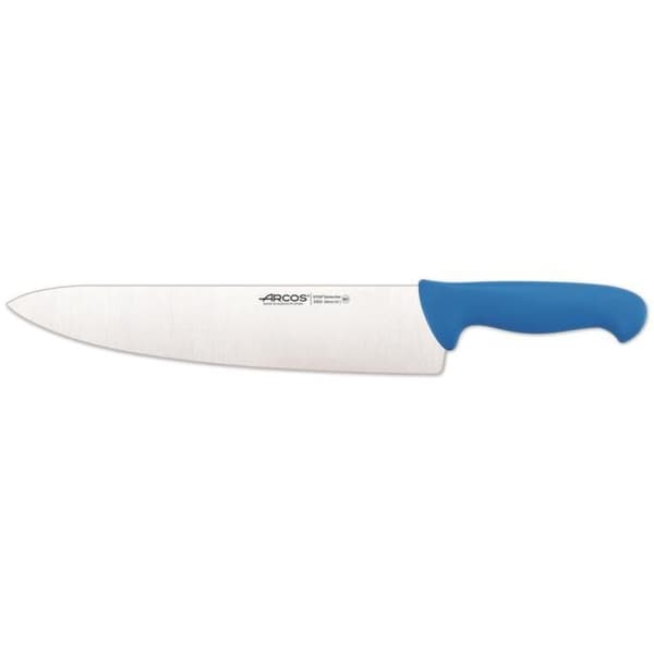 Kockkniv Arcos Color - Prof 290923 i Nitrum rostfritt stål och blå polypropen mango ergonomisk med 30 cm blad,