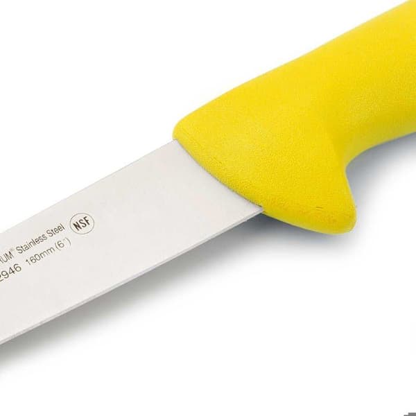 Slaktkniv Arcos Color - Prof 294600 i Nitrum rostfritt stål och mangogul polypropen ergonomisk med blad av