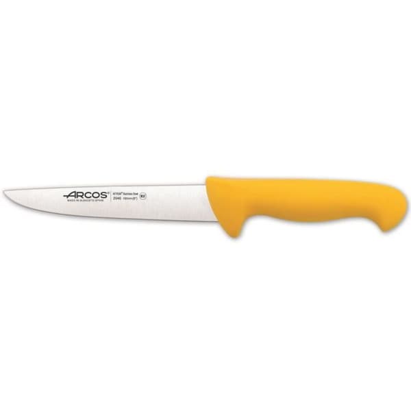 Slaktkniv Arcos Color - Prof 294600 i Nitrum rostfritt stål och mangogul polypropen ergonomisk med blad av
