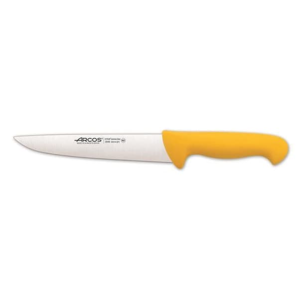 Slaktkniv Arcos Color - Prof 294800 i rostfritt stål Nitrum och mango polypropen gul ergonomisk med blad av