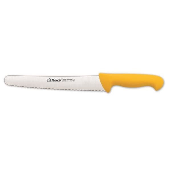Arcos Color - Prof 293200 bagarkniv i Nitrum rostfritt stål och mangogul polypropen ergonomisk med blad av