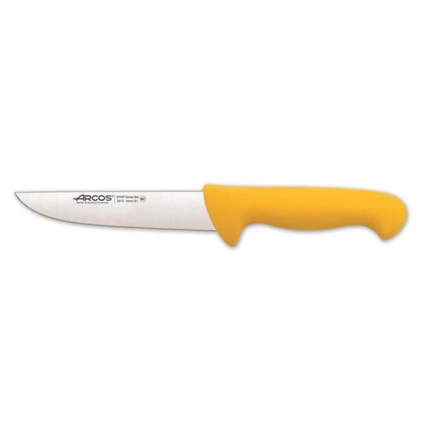 Urbeningskniv Arcos Color - Prof 294500 i Nitrum rostfritt stål och mangogul polypropen ergonomisk med blad på 16