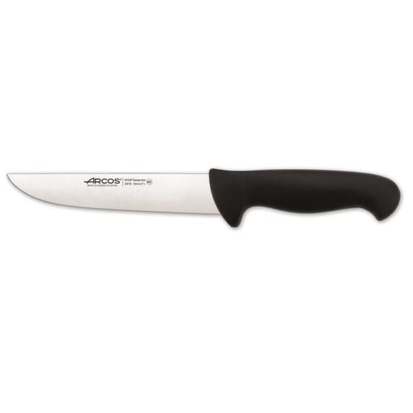 Slaktkniv Arcos Color - Prof 291625 i Nitrum rostfritt stål och svart polypropen mango ergonomisk med 18 blad