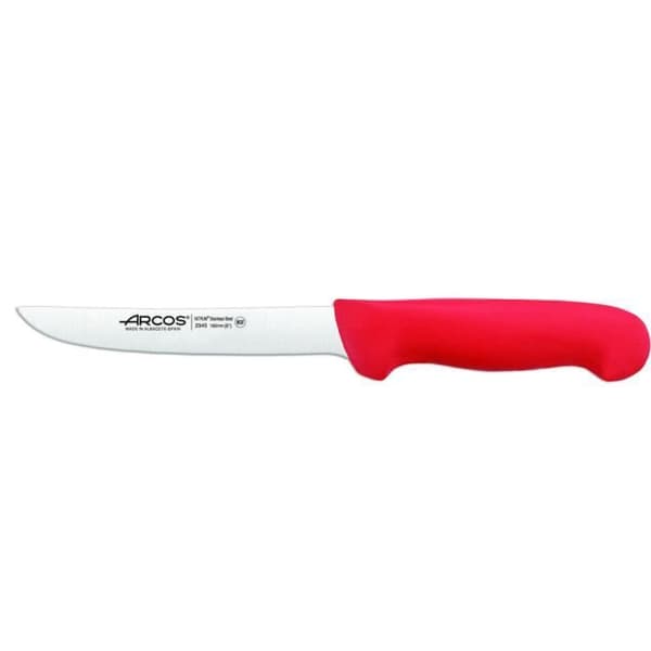 Urbeningskniv Arcos Color - Prof 294522 i Nitrum rostfritt stål och mangoröd polypropen ergonomisk med blad på 16