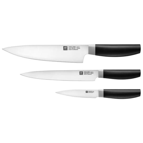 ZWILLING Now S - Knivblock (4 delar) - Rostfritt stål / Gummiträ - Svart