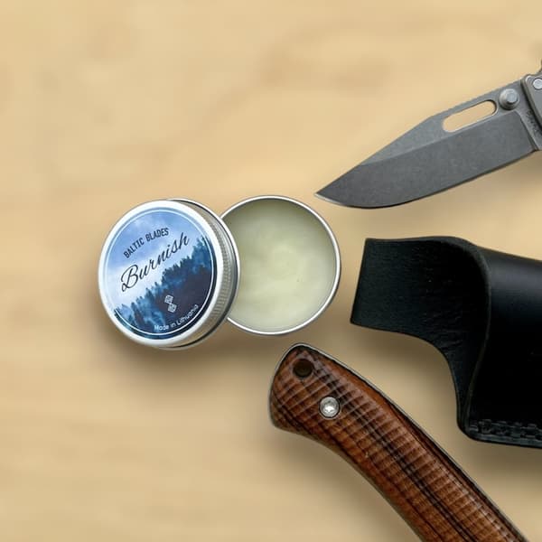 Blaltic Blades Burnish Artisanal -terä- ja puuvaha 20 g Yleisvaha veitsille, nahalle, kahvoille, keittiölaudoille jne.