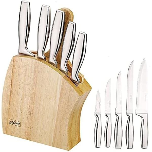 Köksknivar - Maestro MR-1411 - 7-delat block - Blad av rostfritt stål