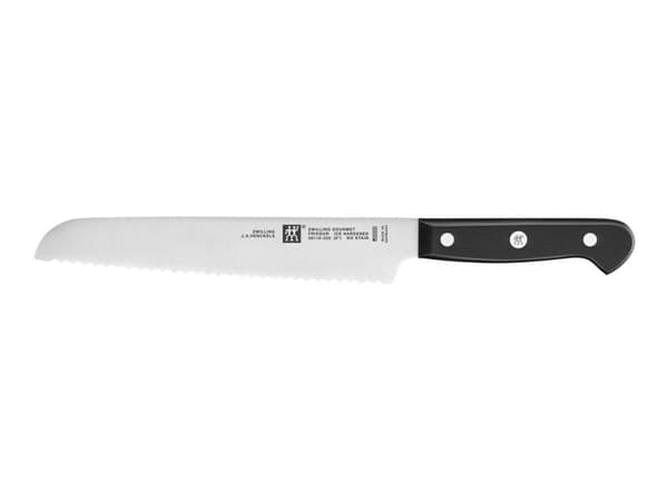 ZWILLING GOURMET - Brødkniv - 20 cm - svart håndtak