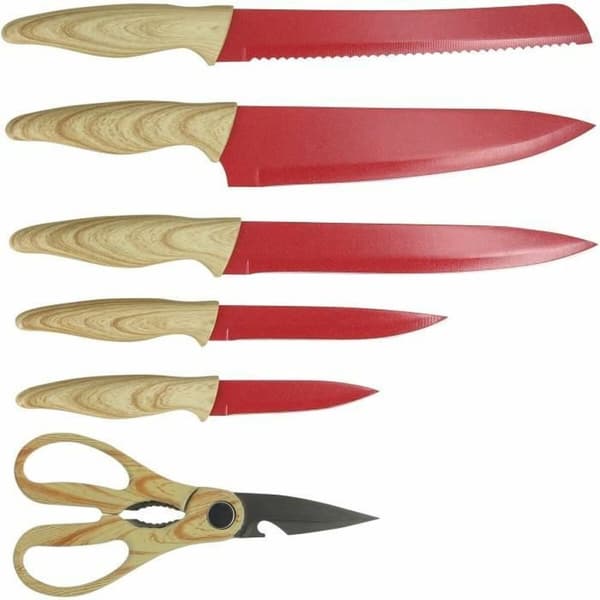 Knivsæt Menastyl polypropylen Pink 6 Dele (6 enheder)