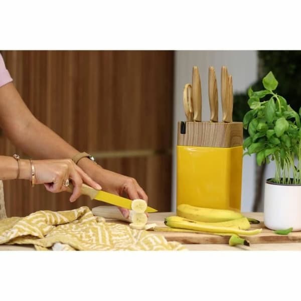 Veitsisetti Menastyl Keltainen polypropeeni 6 Kappaletta (6 osaa)