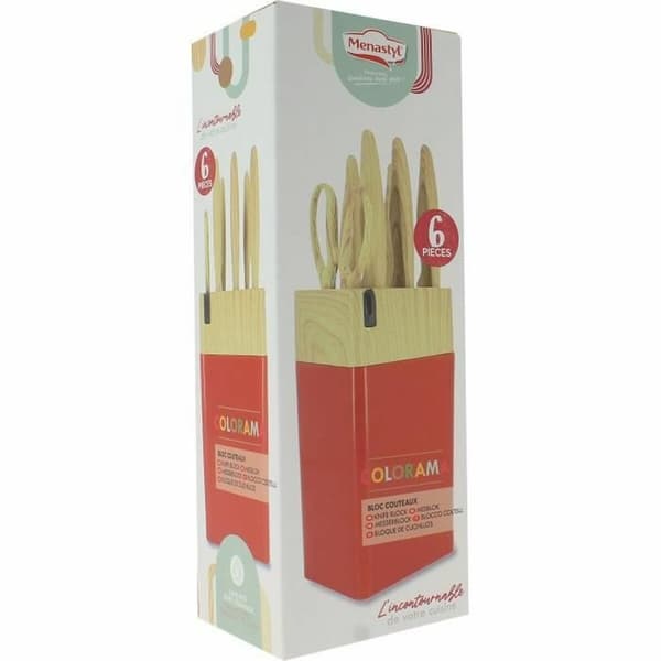 Knivsett Menastyl polypropylen Rosa 6 Deler (6 enheter)