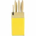Miniatyrbilde 5 av 6: Knivsett Menastyl Gul polypropylen 6 Deler (6 enheter)