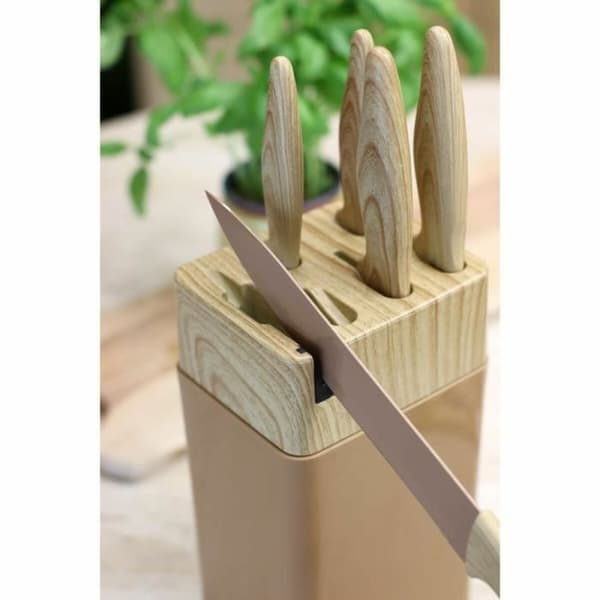 Knivset Menastyl Brun polypropen 6 Delar (6 antal)