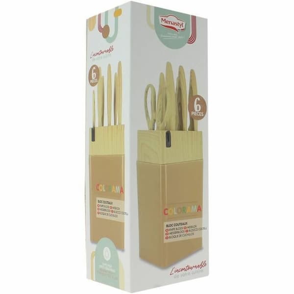 Knivset Menastyl Brun polypropen 6 Delar (6 antal)