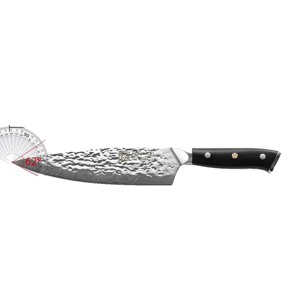 Damaskusstålset, 6,5 tum och 8 tum blad, ergonomiskt G10-handtag,8 Tum Kockkniv