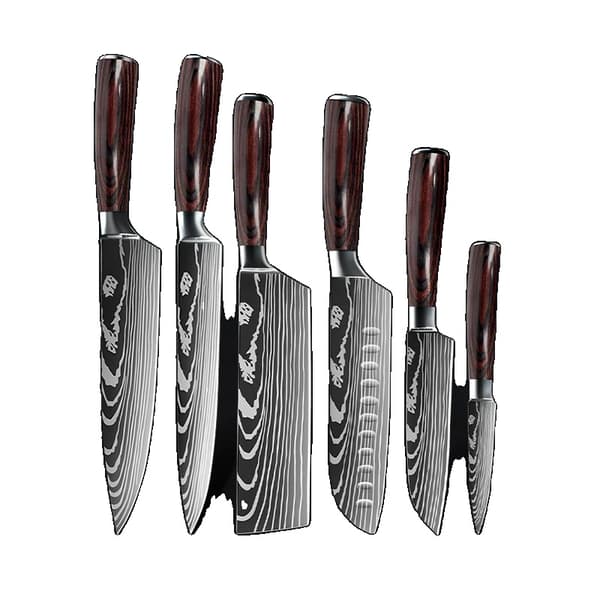 Køkkenknivsæt, 15 cm bladlængde, alsidige brødknive, ergonomisk håndtag,HIJKLMNOPQRSTUVWXYZABCDEFGHIJKLMNOPQRSTUVWXYZ