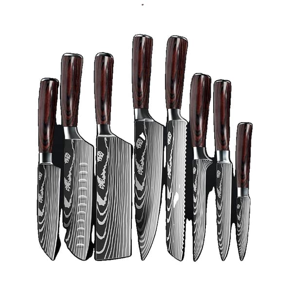 Køkkenknivsæt, 15 cm bladlængde, alsidige brødknive, ergonomisk håndtag,JKLMNOPQRSTUVWXYZABCDEFGHIJKLMNOPQRSTUVWXYZ