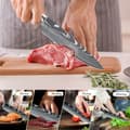 Pikkukuva 4 / 4: Keittiöveitsisarja, korkeahiilinen ruostumaton teräs, ammattikokkiveitset