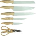 Miniatyrbillede 3 af 6: 6-delt knivblok - MENASTYL - 5041060 - Keramisk blad - Polypropylen - Celadon