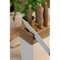 Miniatyrbillede 5 af 6: 6-delt knivblok - MENASTYL - 5041063 - Keramisk blad - Polypropylen - Cremefarvet
