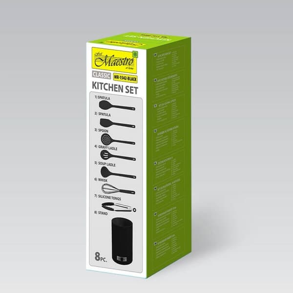 Sæt med køkkenknive og holder Feel Maestro MR-1542-BLACK