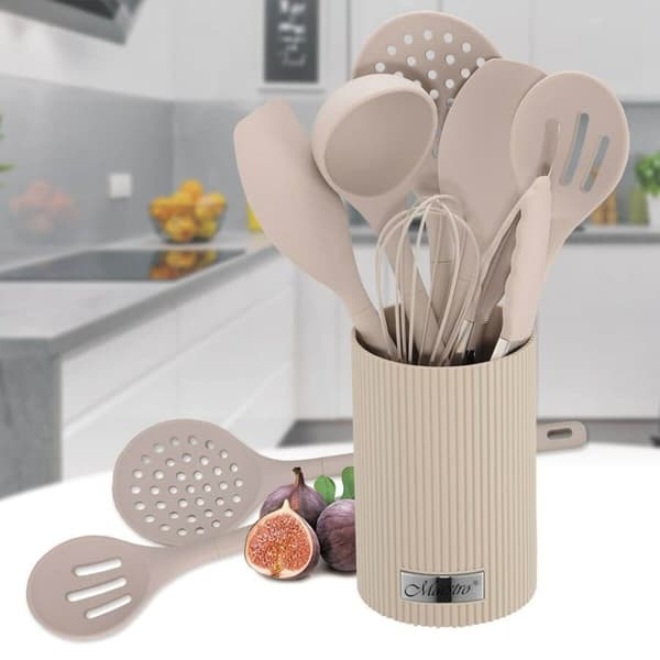 Sæt med køkkenknive og holder Feel Maestro MR-1542-BIEGE