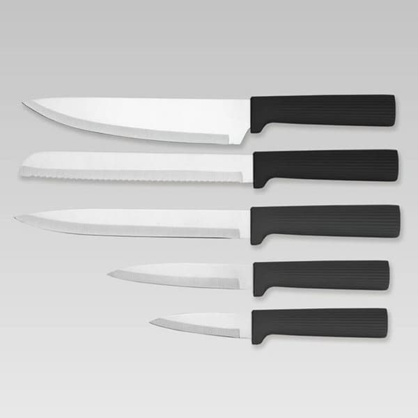 Sæt med køkkenknive og holder Feel Maestro MR-1412-BLACK