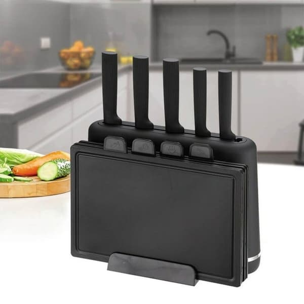 Sæt med køkkenknive og holder Feel Maestro MR-1412-BLACK