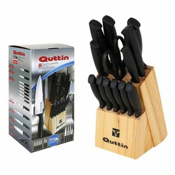 Knivset med trähållare Quttin 47718 (14 pcs) 14 Delar (2 antal)