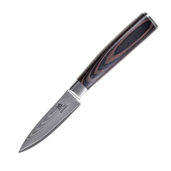 Shiori 3-sæt Chairo Shōto + Santoku + Sifu - sæt med tre Damaskus stålknive