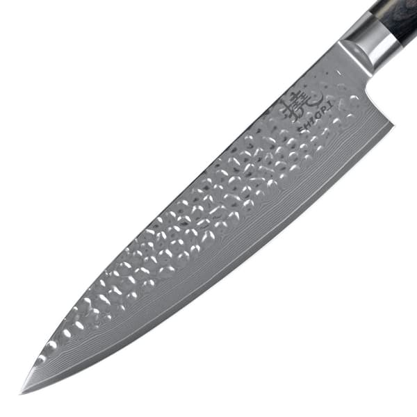 Shiori 3-setti 撓 Kuri Murō + Santoku + Sifu - kolmen Damaskoksen teräsveitsen sarja