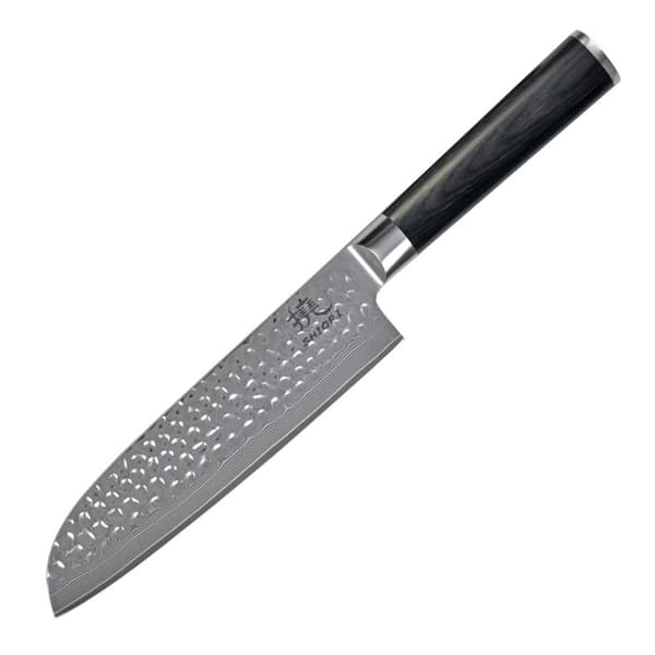 Shiori 3-setti 撓 Kuri Murō + Santoku + Sifu - kolmen Damaskoksen teräsveitsen sarja