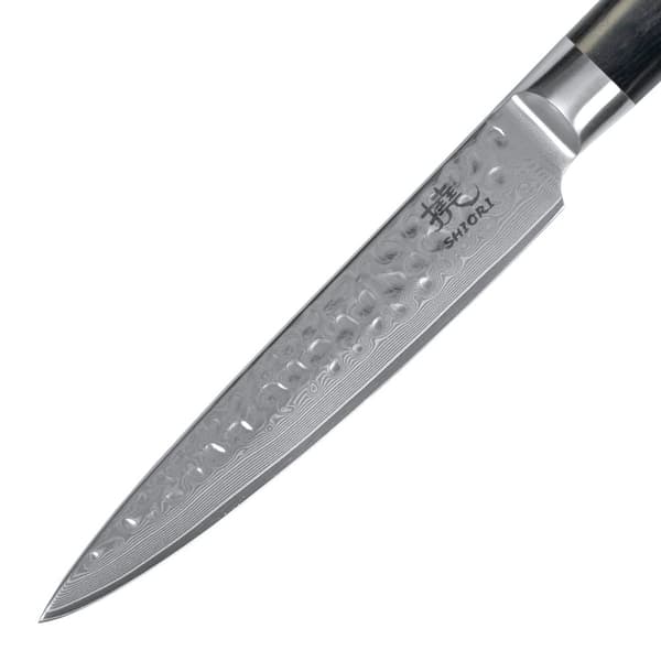 Shiori 3-setti 撓 Kuri Murō + Santoku + Sifu - kolmen Damaskoksen teräsveitsen sarja
