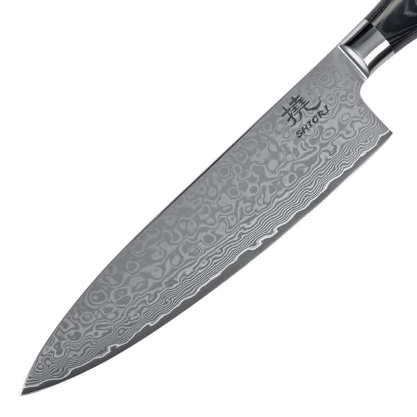 Shiori 3-setti 撓 Kuro Murō + Santoku + Sifu - kolmen damaskoksen teräsveitsen sarja