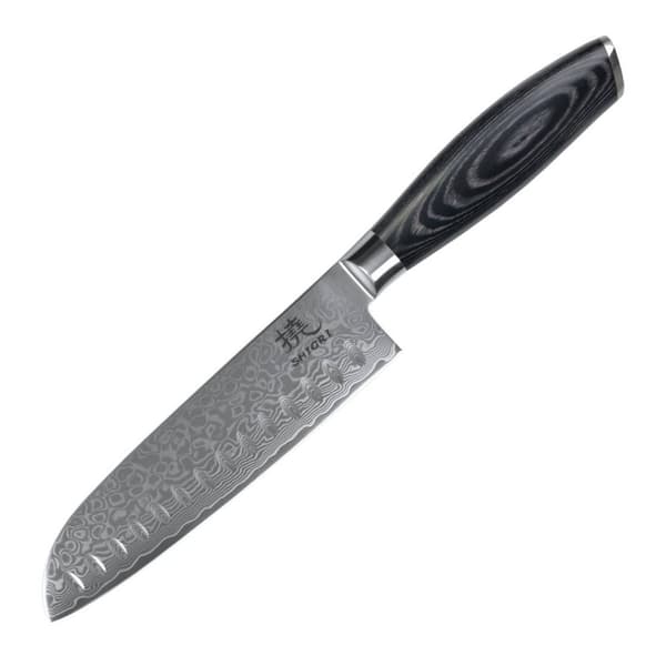 Shiori 3-setti 撓 Kuro Murō + Santoku + Sifu - kolmen damaskoksen teräsveitsen sarja
