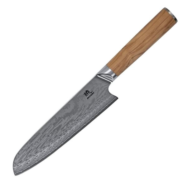 Shiori 撓 Orību Santoku - en universel, multifunktionel kokkekniv