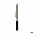 Miniatyrbillede 1 af 2: Køkkenkniv Kinvara KT11-5604S05 Sort Sølvfarvet Rustfrit stål Plastik 2,7 x 24,3 x 1,8 cm (12 enheder)